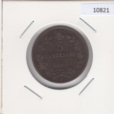 5 Centesimi 1867N - Italy