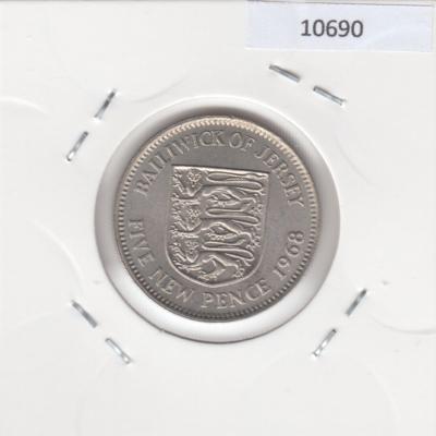 5 New Pence 1968 - Jersey