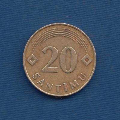 20 Santimu 1992 - Latvia