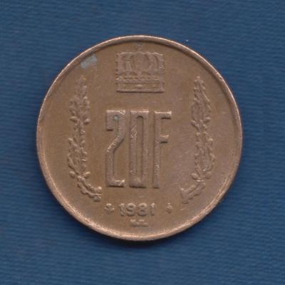20 Francs 1981 - Luxembourg