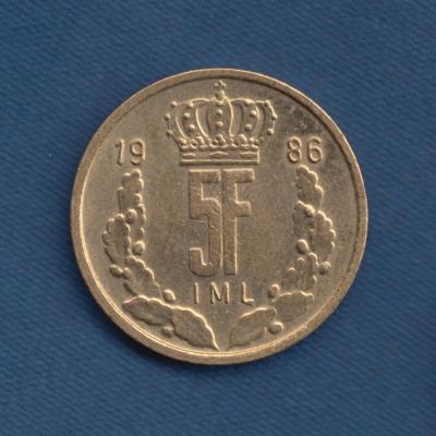 5 Francs 1986 - Luxembourg