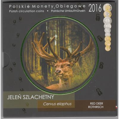 Polish circulating coins 2016 - RED DEEP ROTHIRSCH
