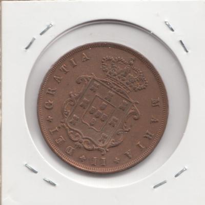 10 Reis 1844 Maria II - Portugal