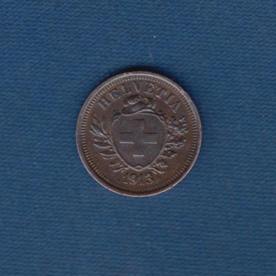 1 Rappen 1913 - Switzerland