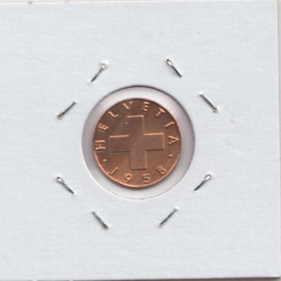 1 Rappen 1958 - Switzerland