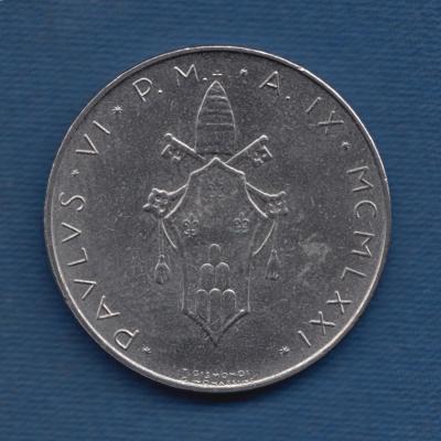 100 Lire 1971 - Vatican