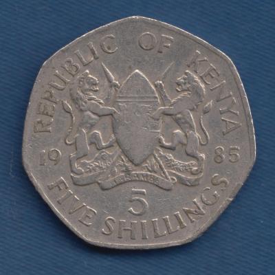5 Shilling 1985 - Kenya