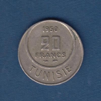 20 Francs 1950- Tunisia