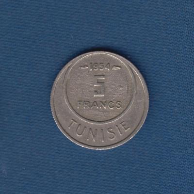 5 Francs 1954 - Tunisia
