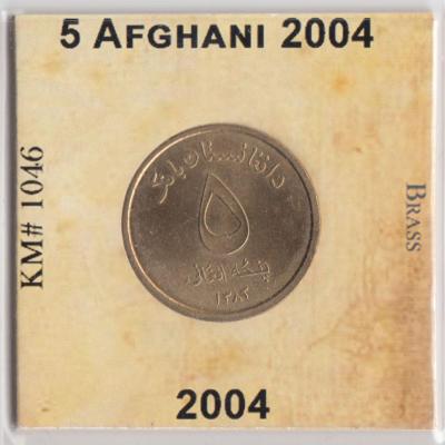 5 Afghanis 2004 - Afghanistan