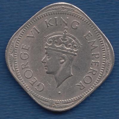 2 Annas 1946 - British India