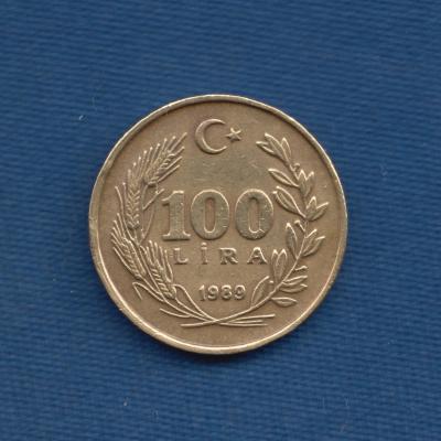 100 Lira 1989 - Turkey