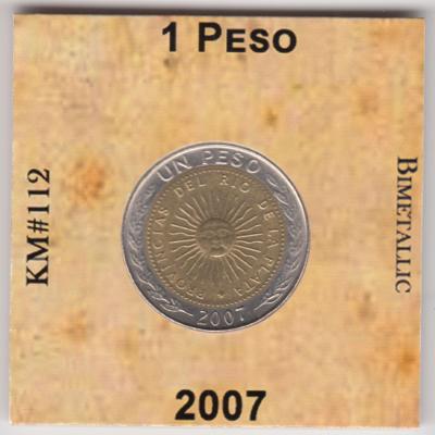 1 Peso 2007 - Argentina