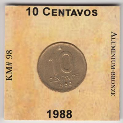 10 Centavos 1988 - Argentina