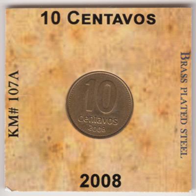 10 Centavos 2008 - Argentina