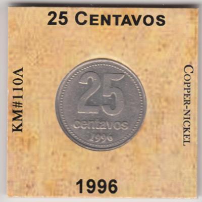 25 Centavos 1996 - Argentina