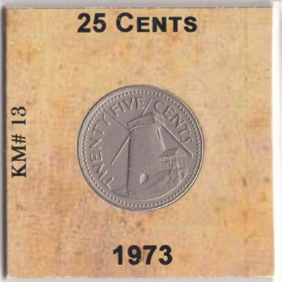 25 Cent 1973 - Barbados