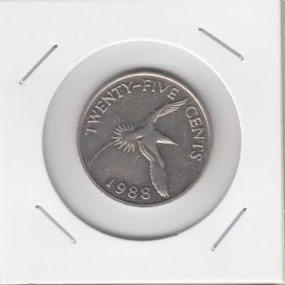 25 Cents 1988 - Bermuda