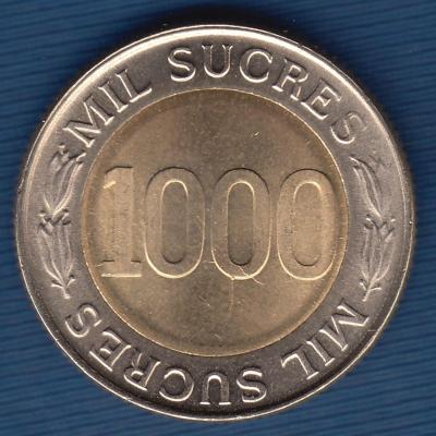 1000 Sucres 1997 - Ecuador