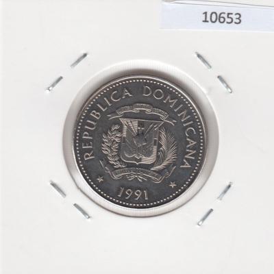 25 Centavos 1991 - Dominican Republic