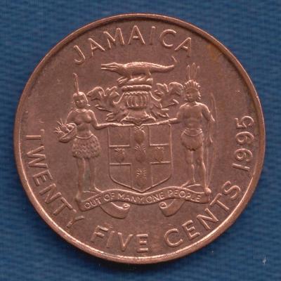 25 Cents 1995 - Jamaica