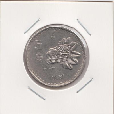 5 Pesos 1981 - Mexico